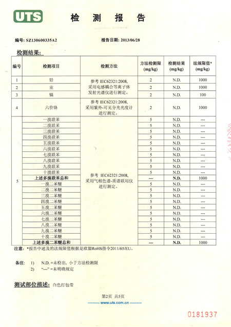 打包带检测报告